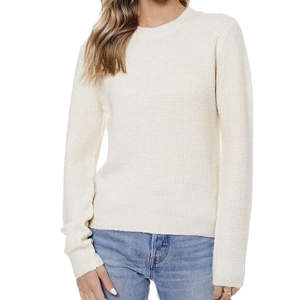 Sophie Rue plush waffle knit relaxed sweater size L